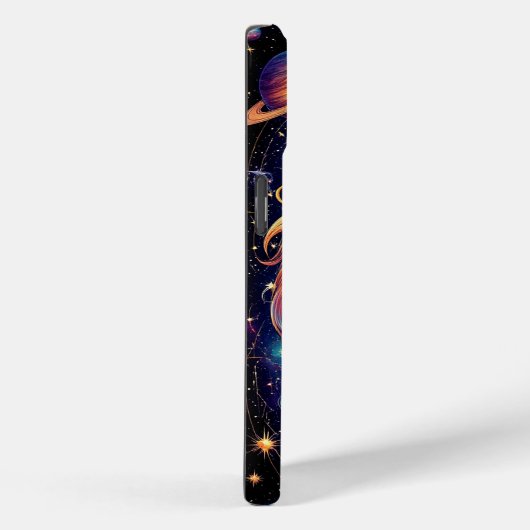 Leeuw in kosmische sterrenstelsels Case-Mate iPhone case (Achterkant / Rechts)