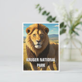 Leeuw in Kruger Nationaal Park Zuid-Afrika Briefkaart (Staand voorkant)