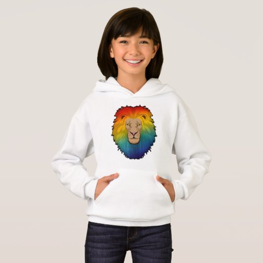 Leeuw in regenboogkleuren (Voorkant volledig)