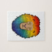 Leeuw in regenboogkleuren legpuzzel (Horizontaal)