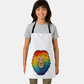 Leeuw in regenboogkleuren schort (Insitu)