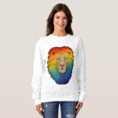Leeuw in regenboogkleuren trui (Voorkant volledig)