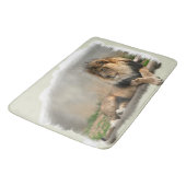 Leeuw in rust badmat (Gekanteld)