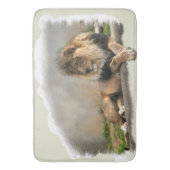 Leeuw in rust badmat (Voorkant Verticaal)