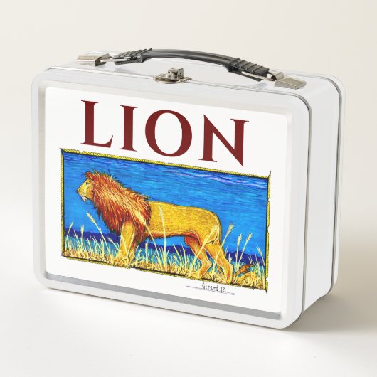 Leeuw in Tall Grass (Voorkant)