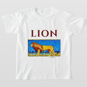 Leeuw in Tall Grass T-shirt