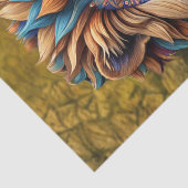 Leeuw in wervelstijl voor Decoupage Tissuepapier (Detail)