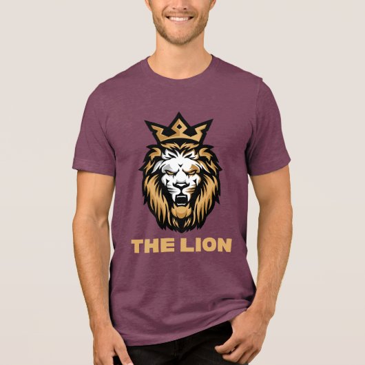 LEEUW IS DE KONING Tri-Blend SHIRT (Voorkant)