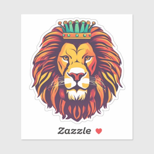 Leeuw is Koning Waterdicht Sticker (Vel)