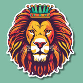 Leeuw is Koning Waterdicht Sticker