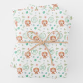 Leeuw je bent zo moedig papier pakken inpakpapier vel (In situ)