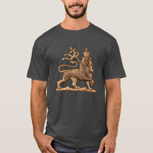 Leeuw Juda Drie-eenheid Jah Rastafari Reggae Rasta T-shirt
