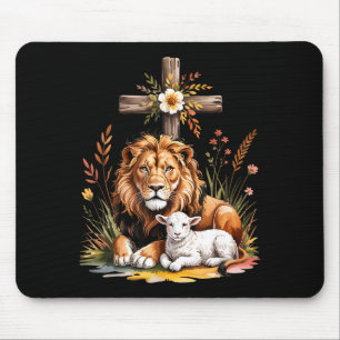 Leeuw Juda Lam God Christelijk Geloof Ontwerp Muismat