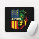 Leeuw Juneteenth Cool Zwarte Geschiedenis Afrika A Muismat (Met muis)