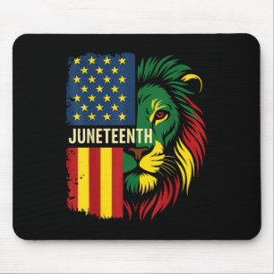 Leeuw Juneteenth Cool Zwarte Geschiedenis Afrika A Muismat