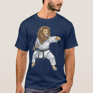 Leeuw Karate Vechtkunst T-shirt