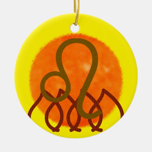 Leeuw Keramisch Ornament (Voorkant)