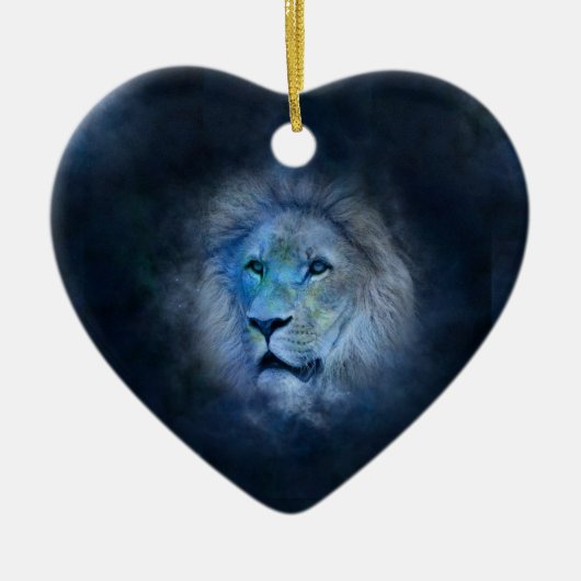 leeuw keramisch ornament (Voorkant)