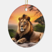 Leeuw Keramisch Ornament (Links)