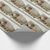 leeuw kerst cadeaupapier (Hoek)