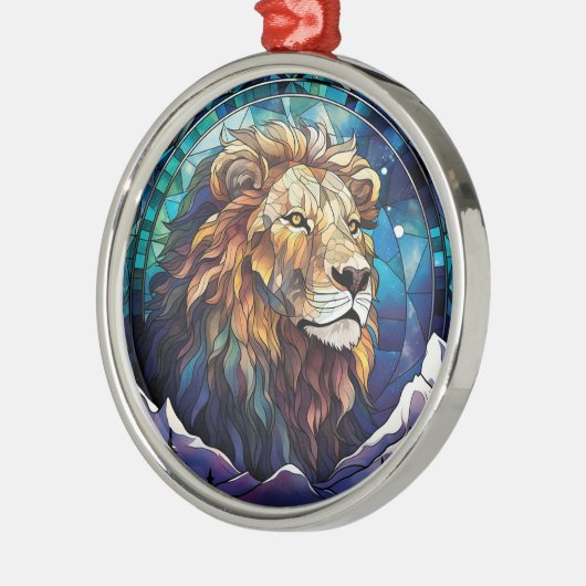 Leeuw Kerst Ornament (Links)