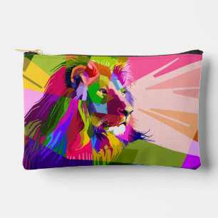 Leeuw Kleurrijk Prismatisch Pop Art Ontwerp-62501 Etui
