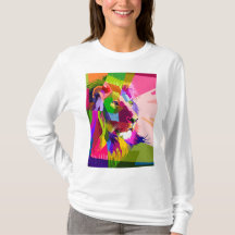 Leeuw Kleurrijk Prismatisch Pop Art Ontwerp