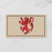 Leeuw Klimmend Gules Visitekaartje (Achterkant)
