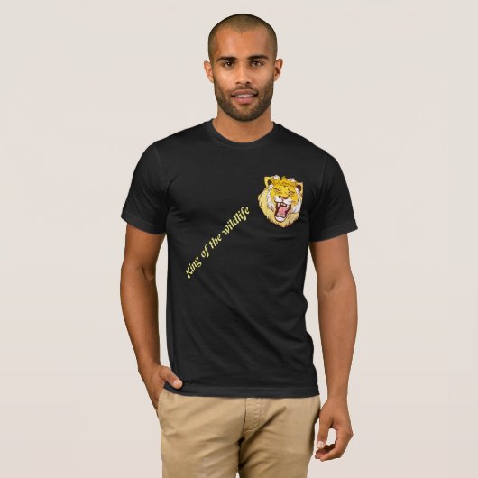 Leeuw koning mannen tshirt (Voorkant volledig)