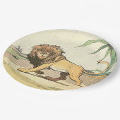 Leeuw, koning van het Oerwoud Papieren Bordje (Gekanteld)