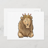Leeuw Koningskroon Briefkaart (Voorkant / Achterkant)