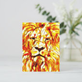 Leeuw Kunst Ansichtkaart Briefkaart (Staand voorkant)