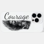 Leeuw Kunstzinnig Minimalistisch- Case-Mate iPhone Case (Achterkant (horizontaal))