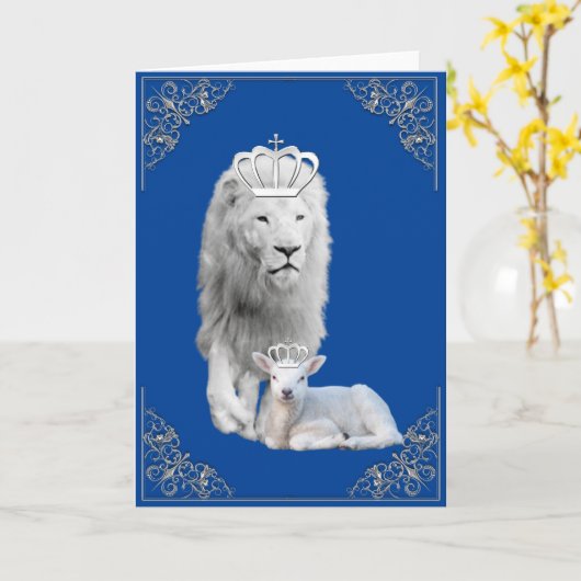 Leeuw & Lam Reiken Naar De Hemel Wenskaart Kaart (Gele Bloem)