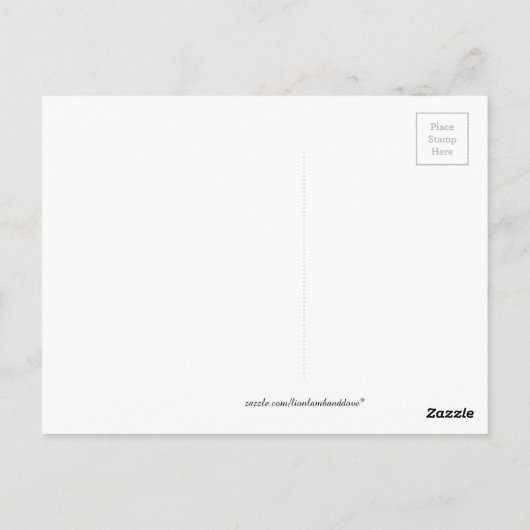 Leeuw Lamb en Duif Briefkaart (Achterkant)