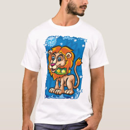 Leeuw Leeuw in de nachtelijke hemel T-shirt