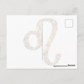 Leeuw Leeuw Zodiac Symbool Briefkaart (Achterkant)