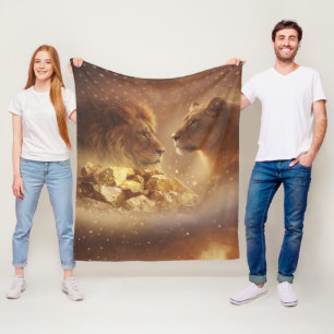 Leeuw & Leeuwin Gouden Gloed — Fleece Deken