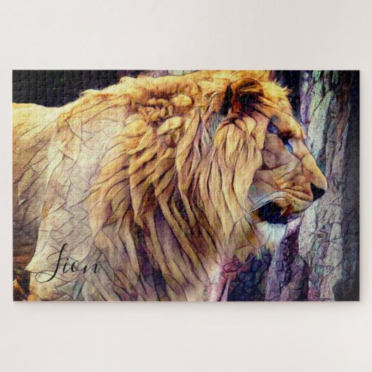 Leeuw [Legpuzzel: 1014P] Legpuzzel (Horizontaal)