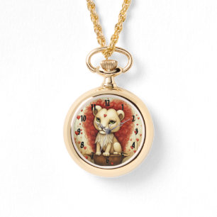 Leeuw Liefde 3 Horloge