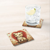 Leeuw Liefde 3 Kartonnen Onderzetters (Insitu)