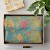 Leeuw Liggend in de Bloementuin Tissuepapier (Geschenk)