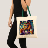 Leeuw/Louisiana Mardi Gras  Tote Bag (Voorkant (product))