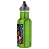 Leeuw/Louisiana Mardi Gras Waterfles (Rechts)