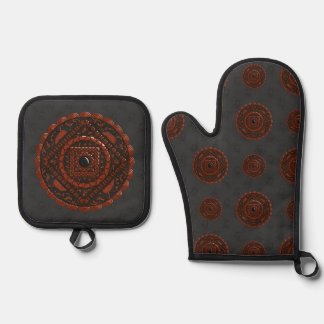Leeuw Mandala Ovenwant & Pannenlap Set