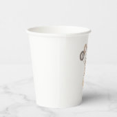 Leeuw met 3 bruine ballonnen 1e verjaardag papieren bekers (Rechts)