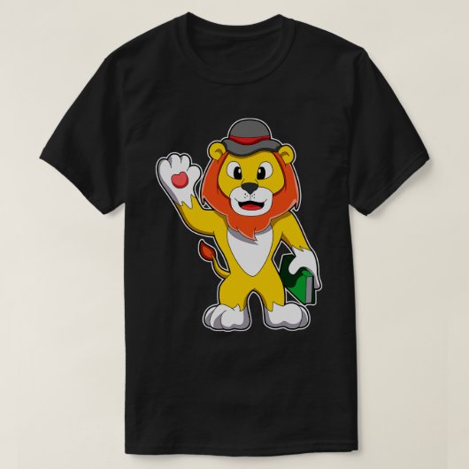 Leeuw met Boek Pet T-shirt (Design voorkant)