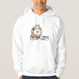 Leeuw met geleidehond en kattenteam hoodie
