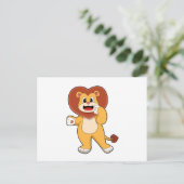 Leeuw met Hart Briefkaart (Staand voorkant)