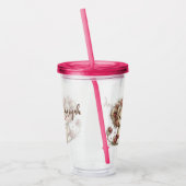 Leeuw met Harten Acryl Drinkbeker (Links)